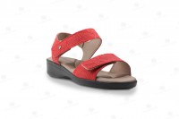 Sandália ortopédica Galapagos vermelho de frente